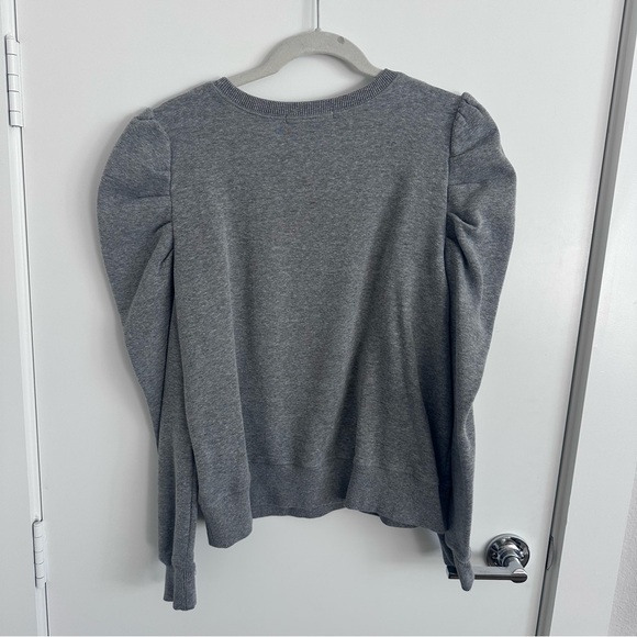 Rebecca Minkoff Gray Puff Sleeve Sweatshirt - Picture 3 of 3